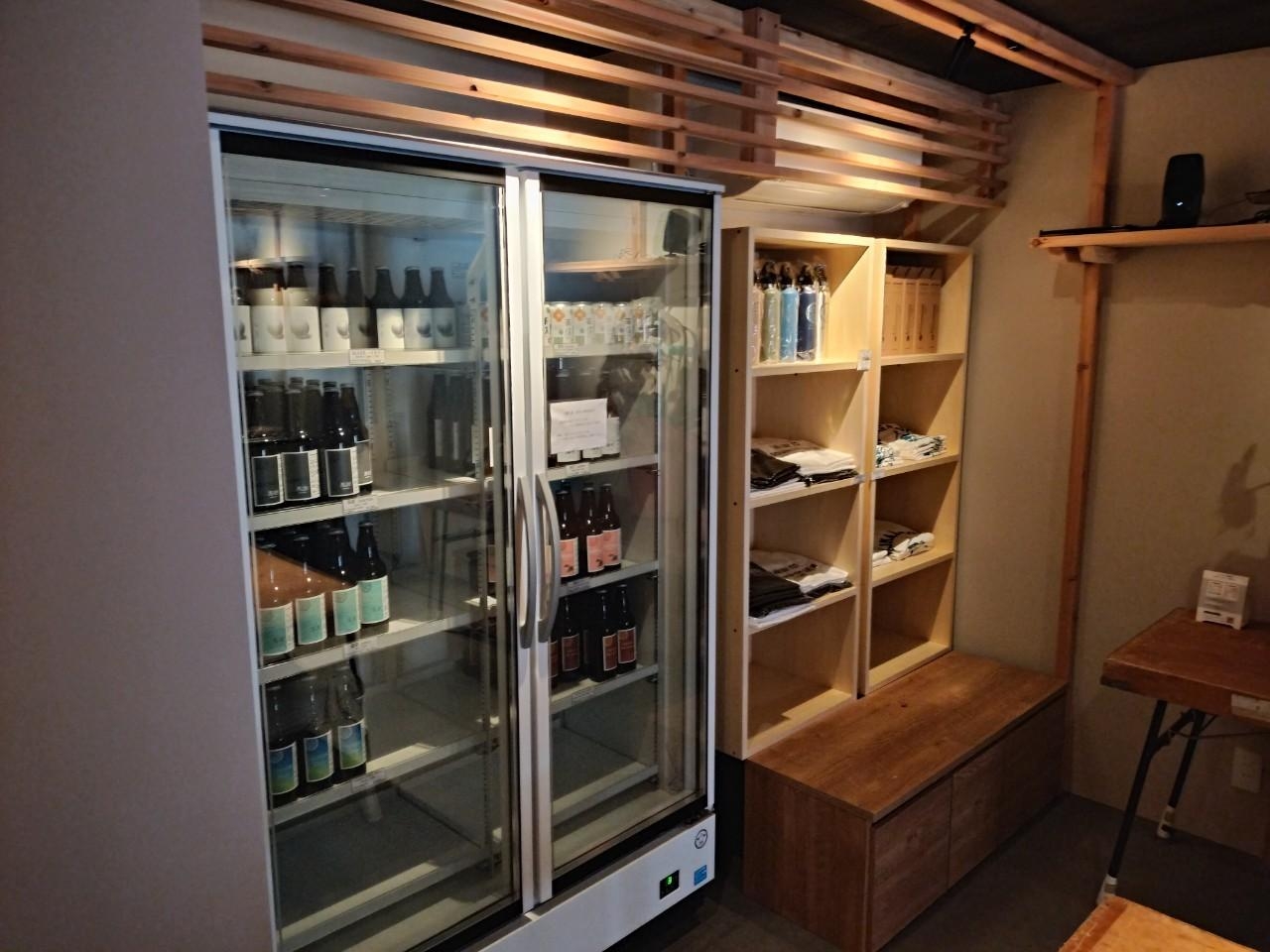 籠屋のビールやブルワリーグッズも販売中!