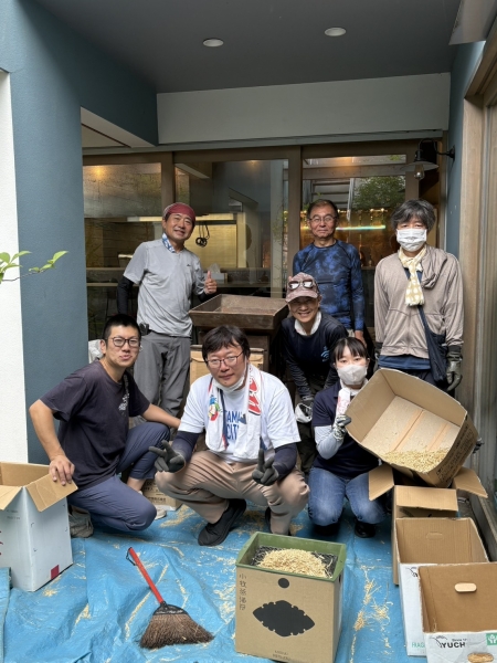 脱穀作業 のご報告