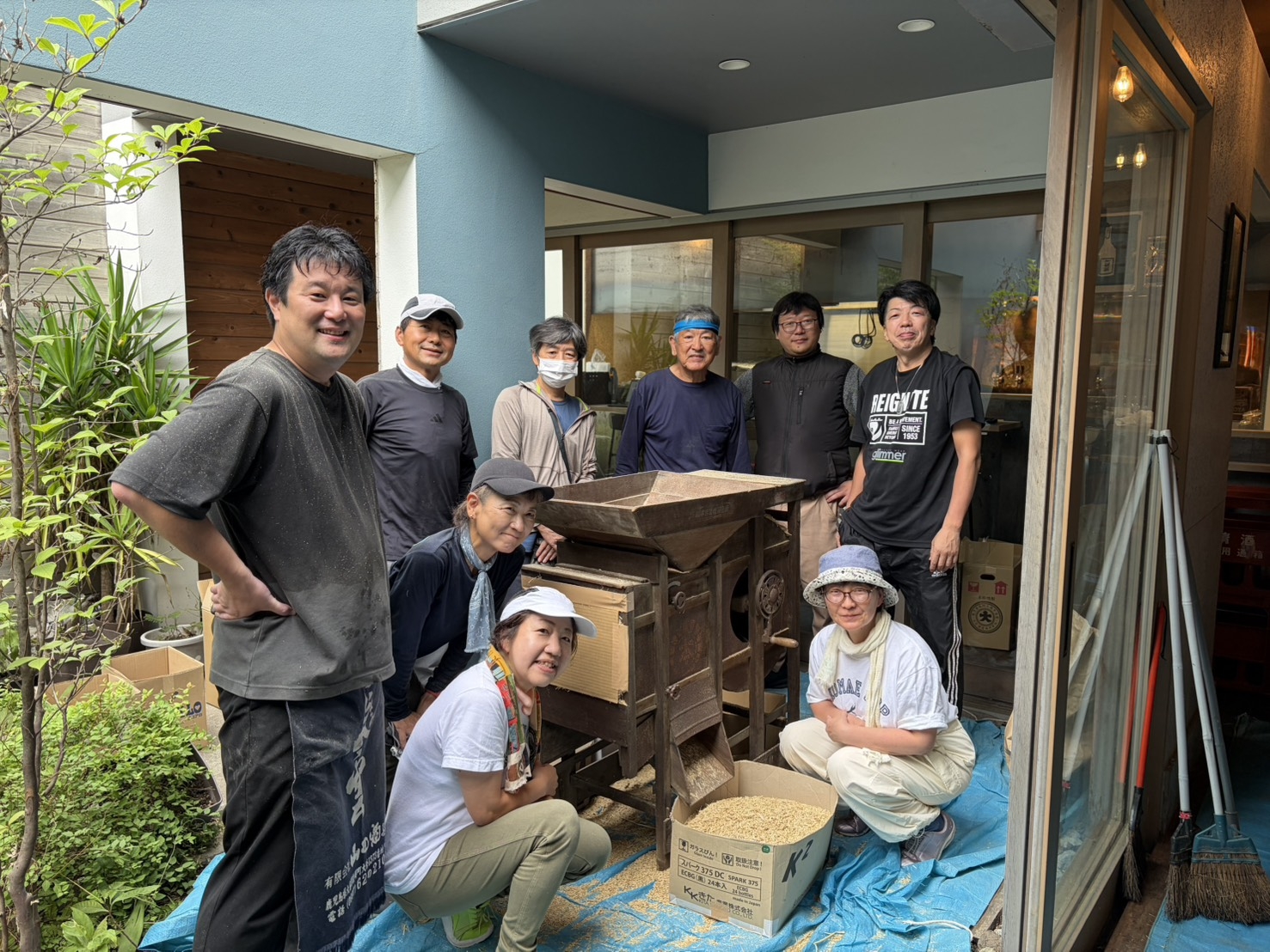 麦の脱穀作業【次回は18日土曜日！】